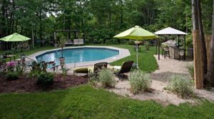 in-ground pool landscaping in Springfield IL