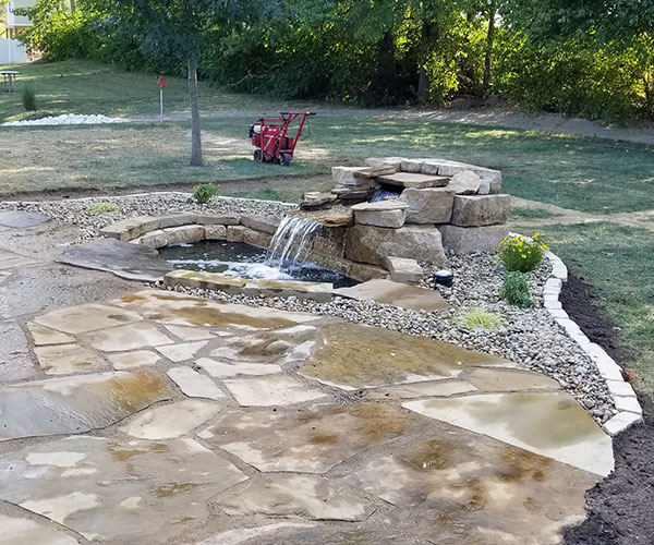water feature installation and landscaping design services near springfield il