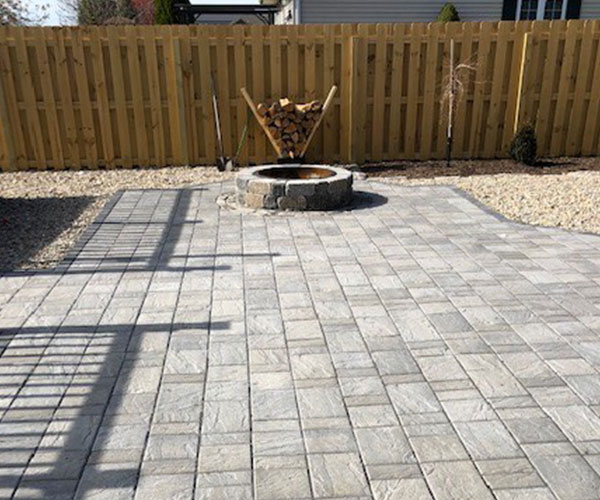 fire pit and paver patio installation springfield il